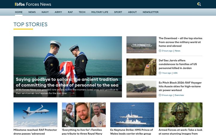 Screenshot of forces.net