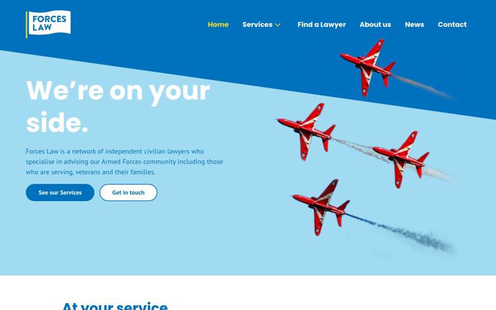 Screenshot of forceslaw.com