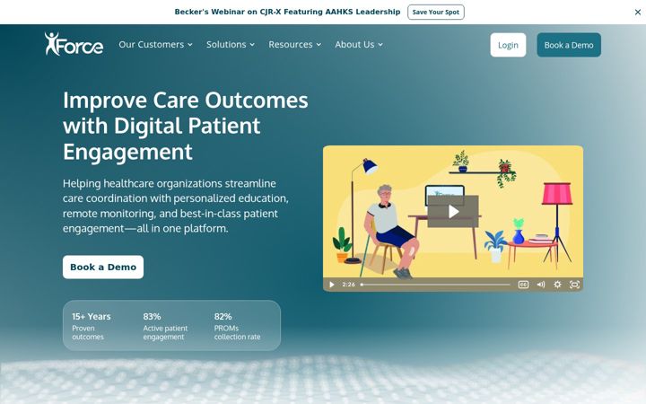 Zrzut ekranu forcetherapeutics.com