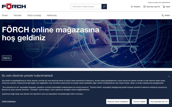 Captură de ecran a forch.com.tr