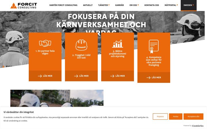 Screenshot of forcitconsulting.se