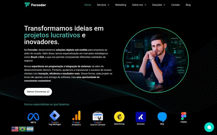 Skärmbild av forcoder.com.br