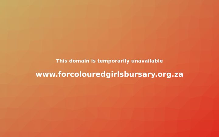 Snimka zaslona za forcolouredgirlsbursary.org.za