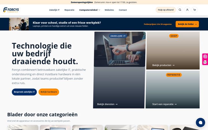 Screenshot of forcys.nl