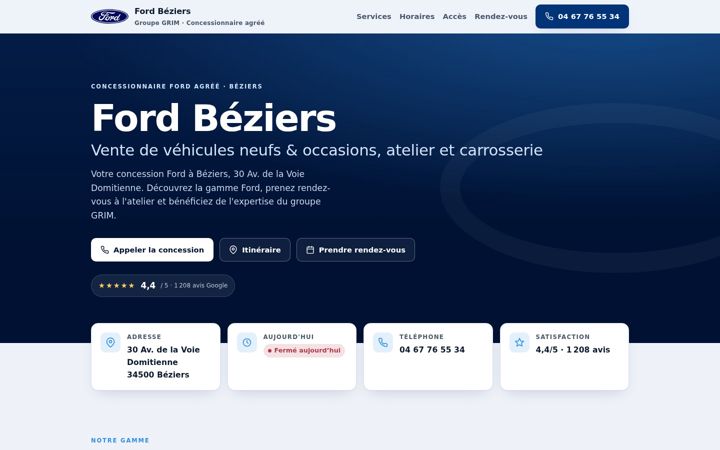 Screenshot of ford-beziers.com