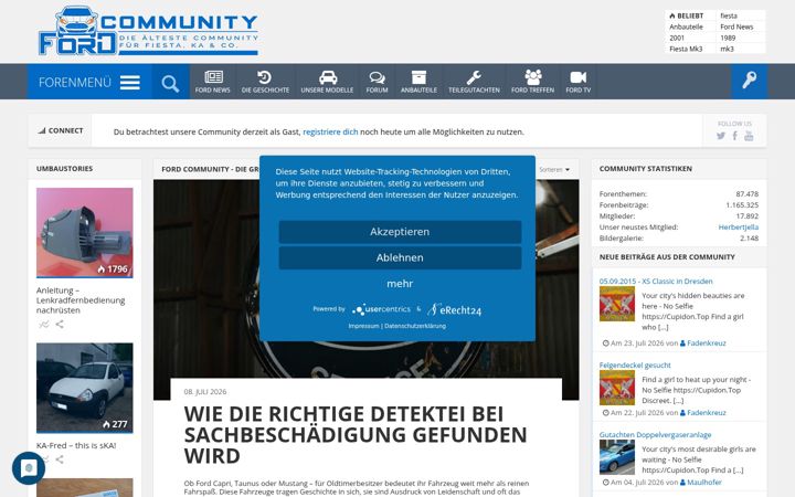 Screenshot of ford-community.de