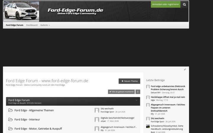 Screenshot of ford-edge-forum.de