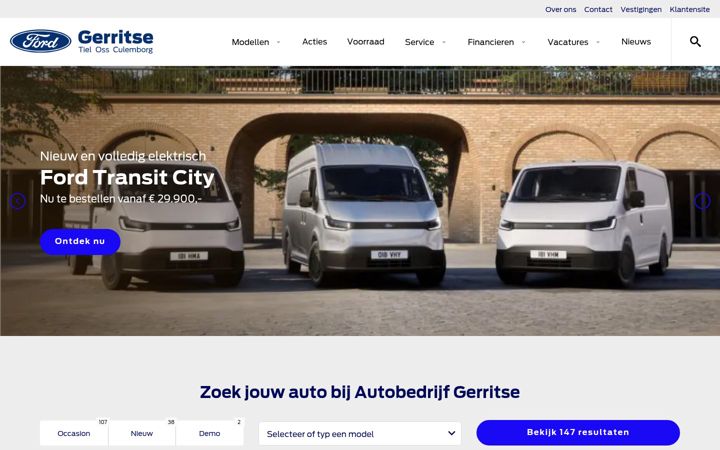 Screenshot of ford-gerritse.nl