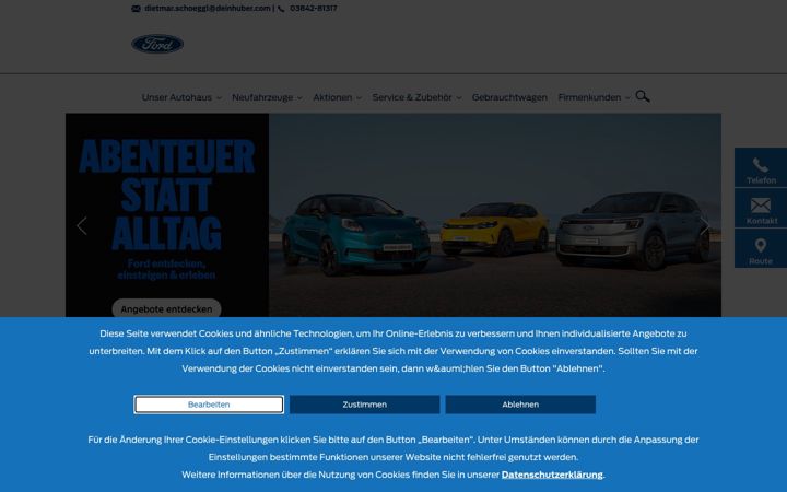 Screenshot von ford-huber-niklasdorf.at
