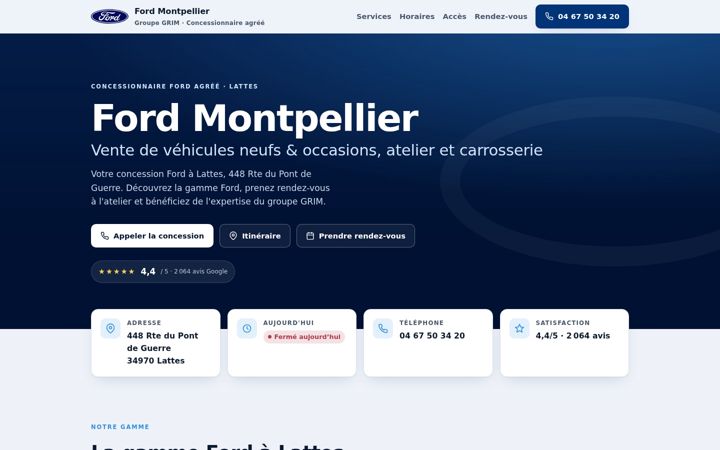 Screenshot of ford-montpellier.com
