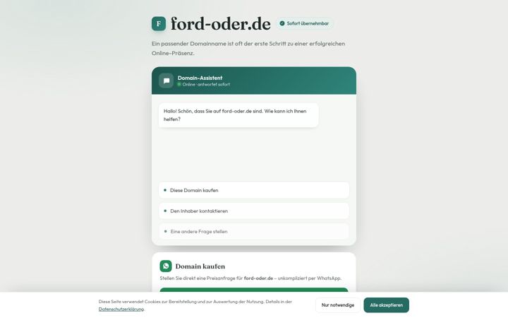 Screenshot of ford-oder.de
