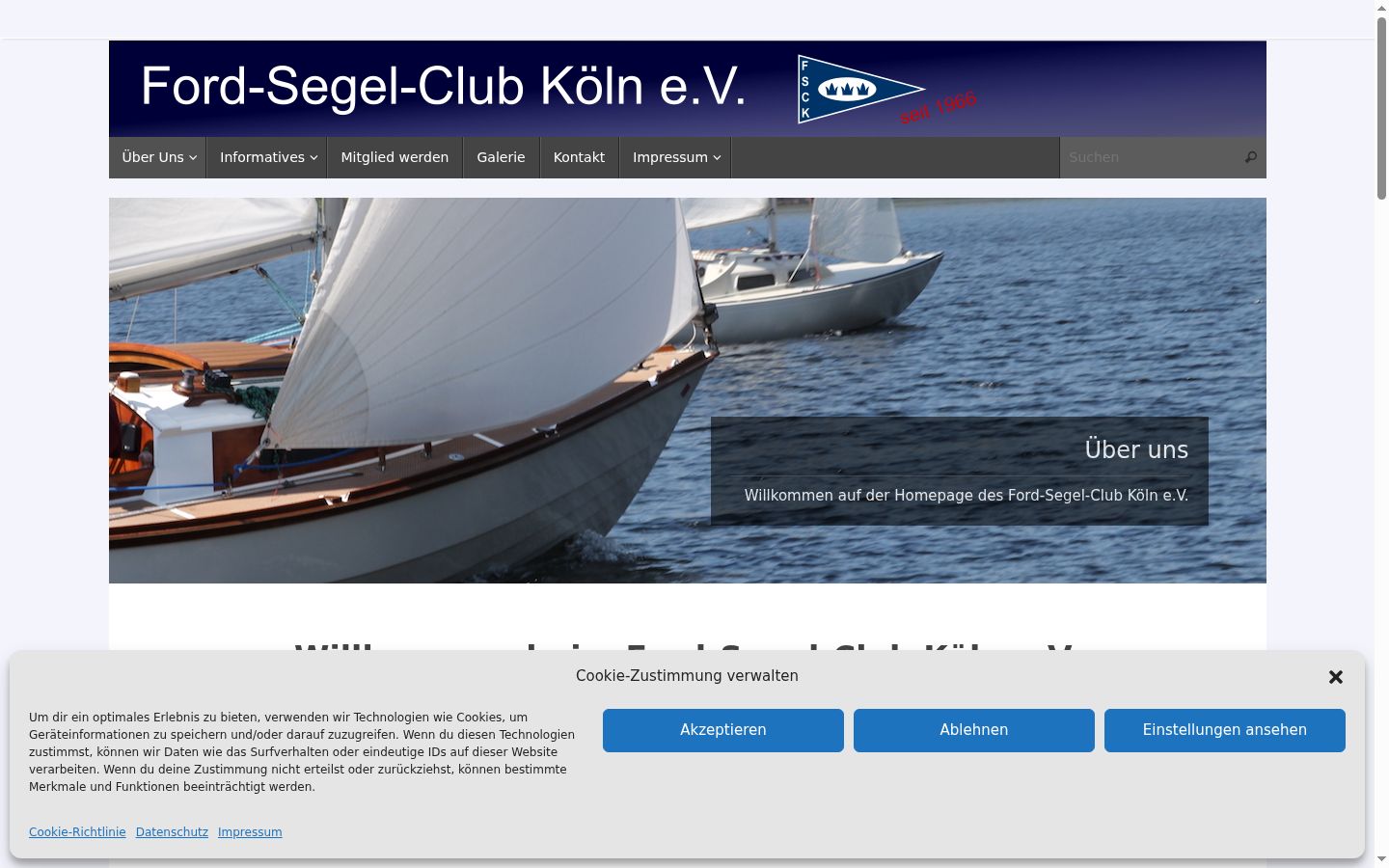 Screenshot tal-banner tal-kunsens muri qabel kwalunkwe interazzjoni