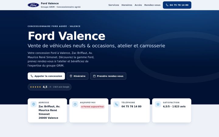 Screenshot of ford-valence.com