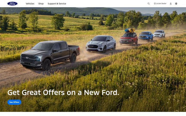 Ekrano kopija ford.ca