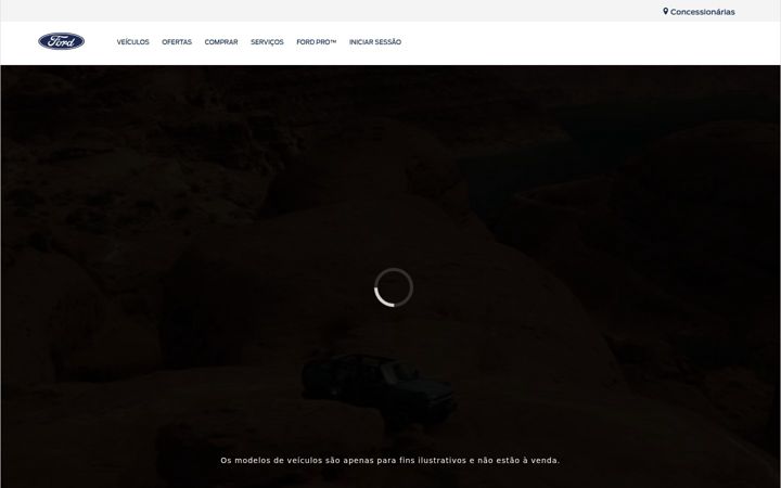 Screenshot of ford.com.br