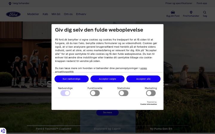 Screenshot of ford.dk