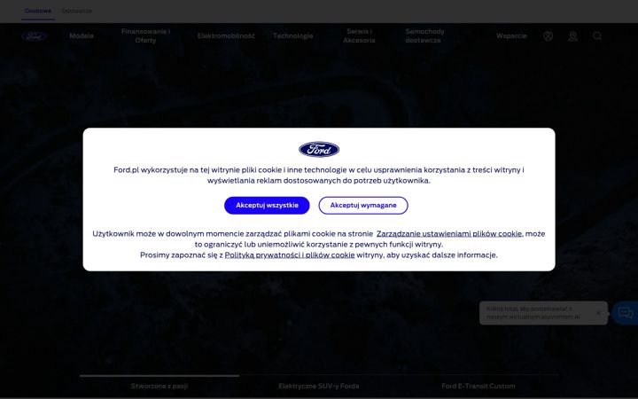 Screenshot of ford.pl