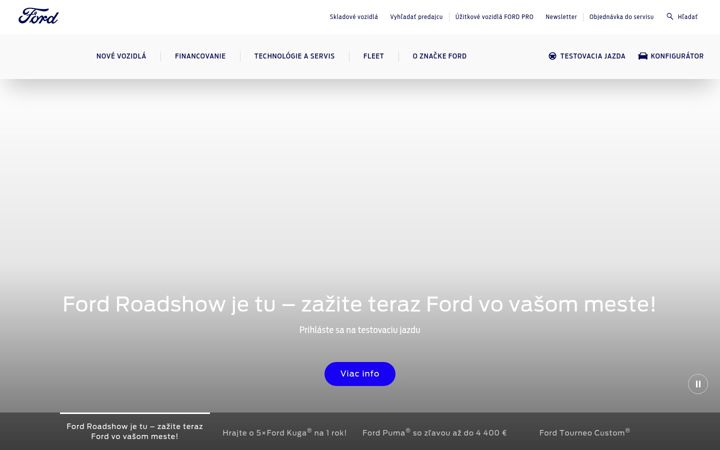 Screenshot of ford.sk