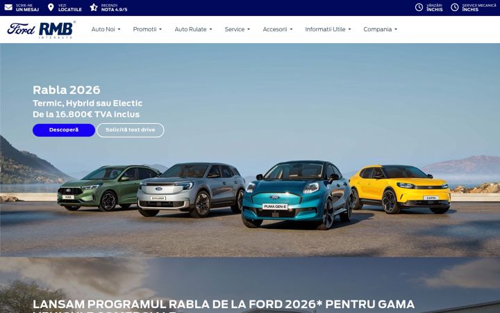 Screenshot of fordcluj.ro