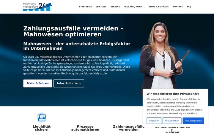 Screenshot of forderungsmanagement24.info