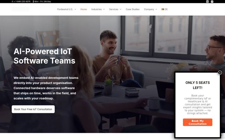 Ekraanipilt saidist fordewind.io