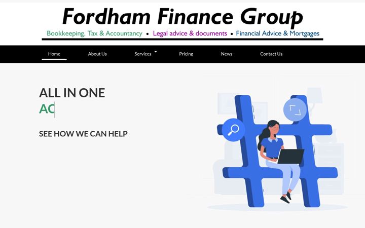 Captura de ecrã de fordhamfinance.co.uk
