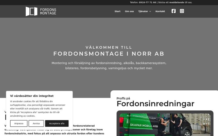 Screenshot of fordonsmontage.nu