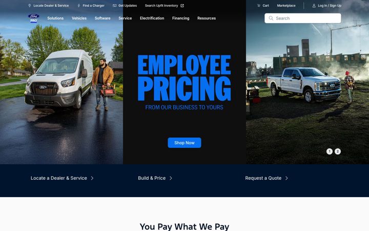 Skjámynd af fordpro.com