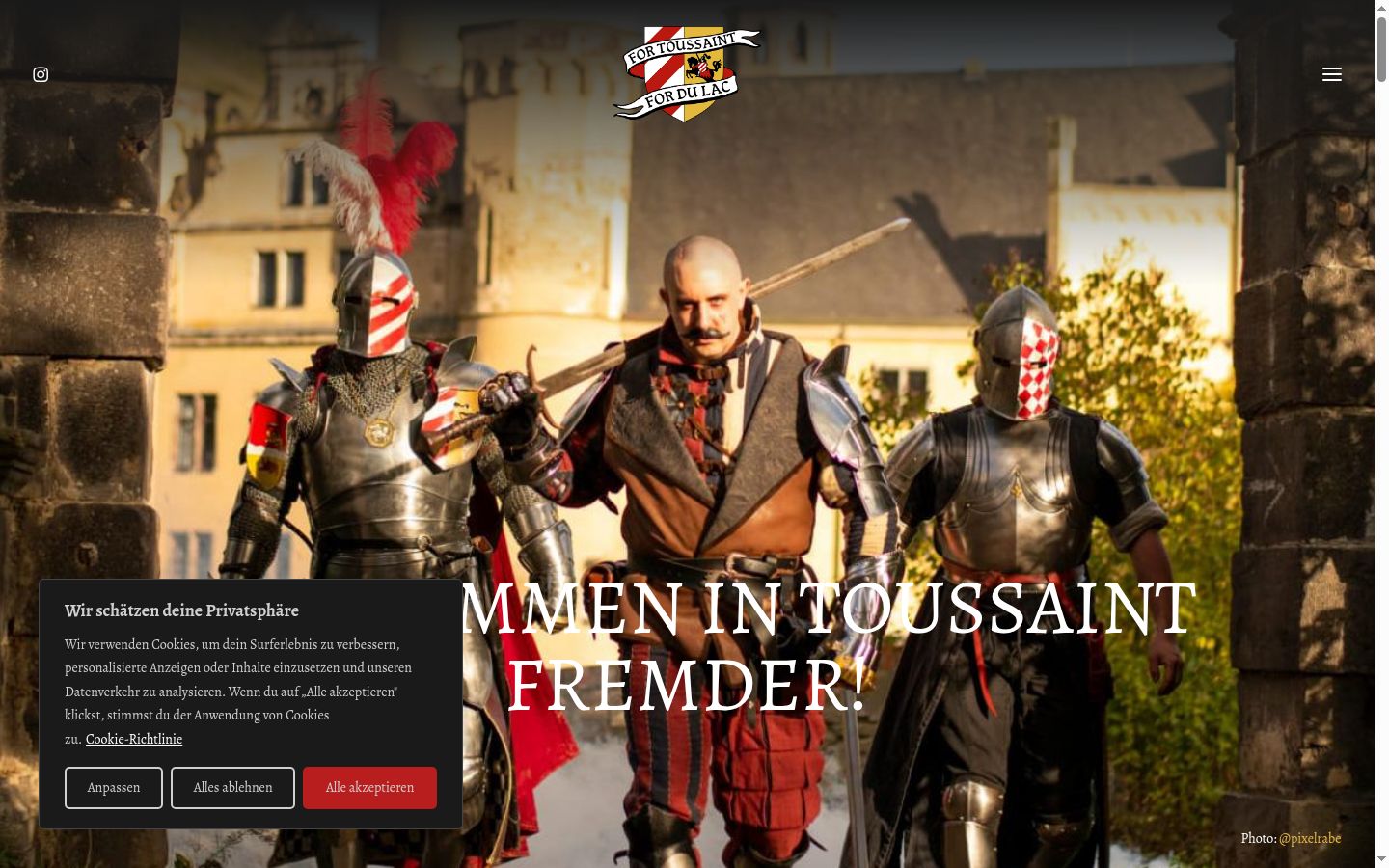 Captura de pantalla del banner de consentimiento mostrado antes de cualquier interacción