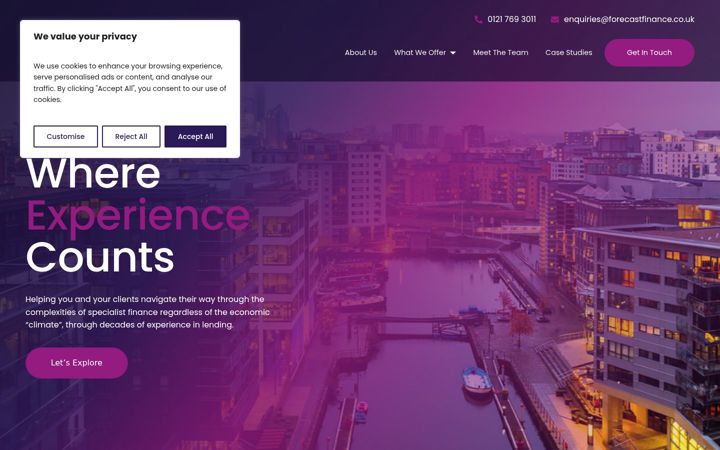 Screenshot of forecastfinance.co.uk