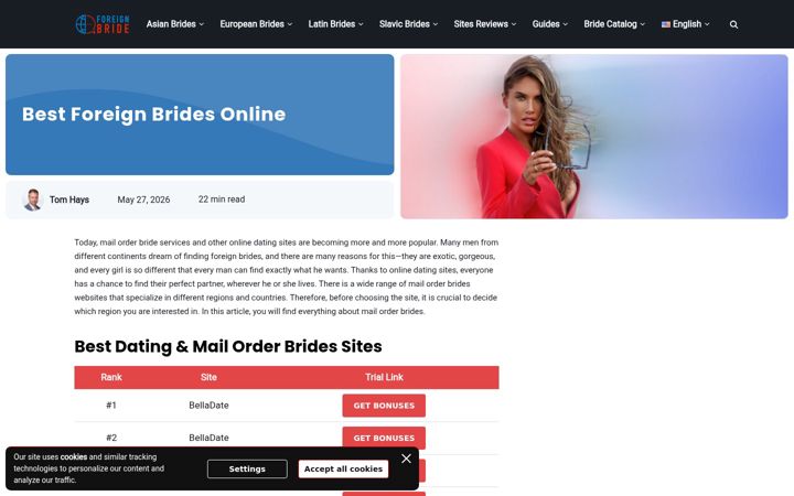 Screenshot of foreign-bride.org