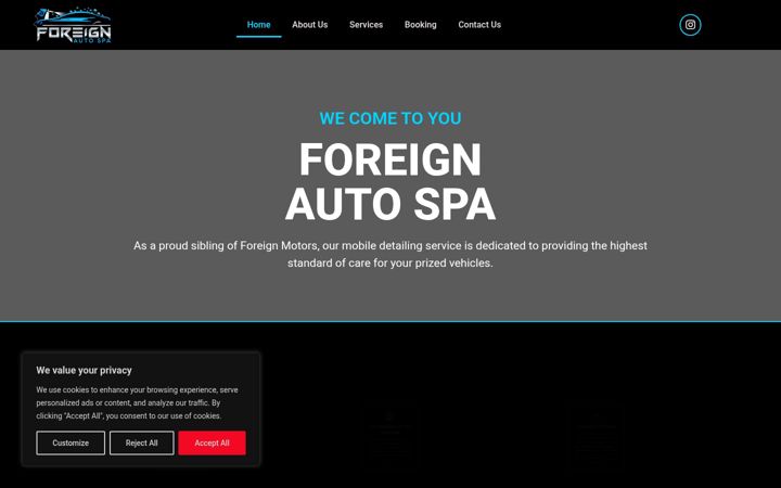 Screenshot of foreignautospa.com