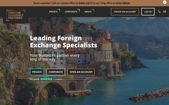 Snímek obrazovky foreigncurrencypartners.co.uk