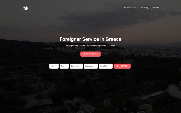 Screenshot of foreigner-service.com