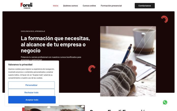 Screenshot of foreliformacion.es