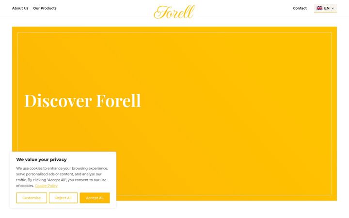 Screenshot of forell.eu