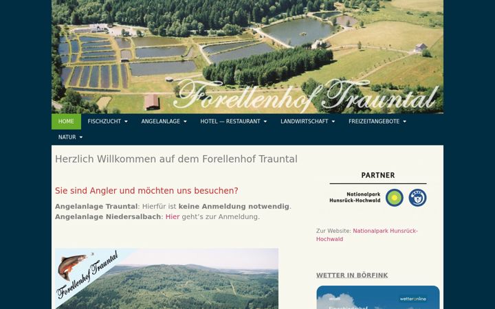 Screenshot di forellenhof-trauntal.de