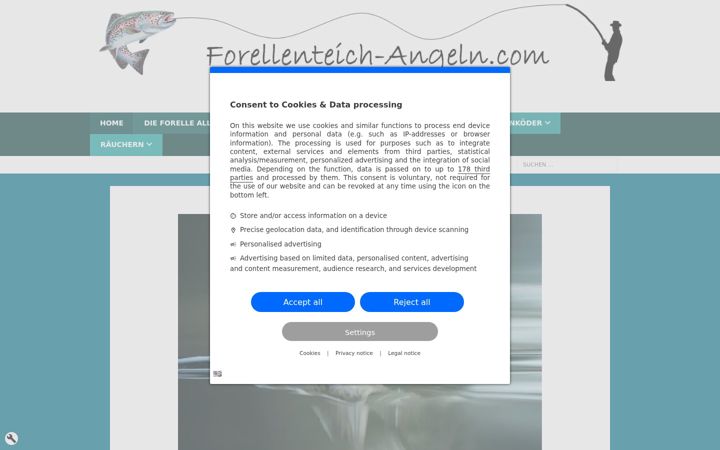 Screenshot of forellenteich-angeln.com
