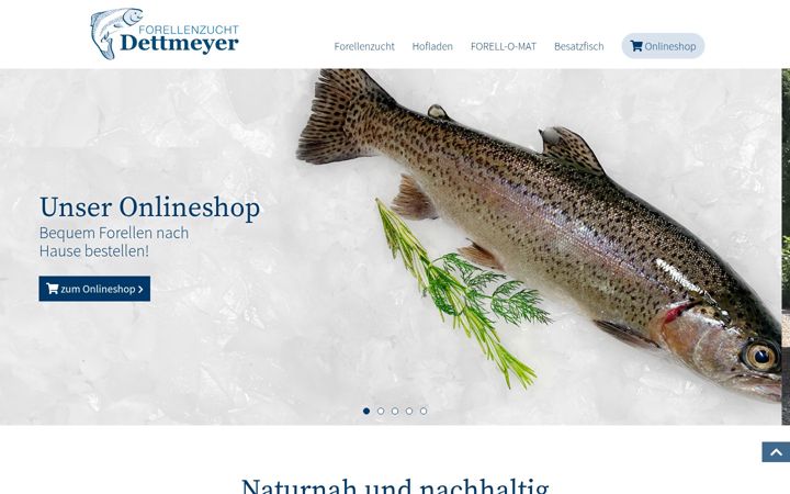 Screenshot of forellenzucht-dettmeyer.de