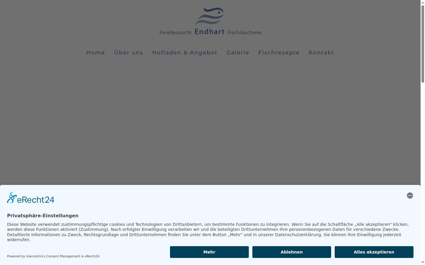 Capture d'écran de la bannière de consentement affichée avant toute interaction