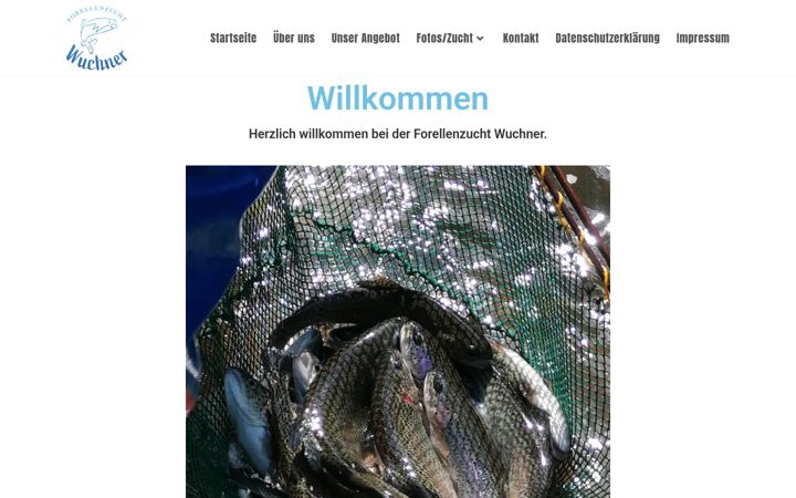 Ekraanipilt saidist forellenzucht-wuchner.de