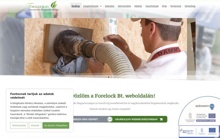 Screenshot of forelockbt.hu