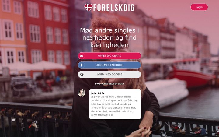 Screenshot of forelskdig.com