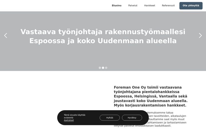 Screenshot of foreman.fi