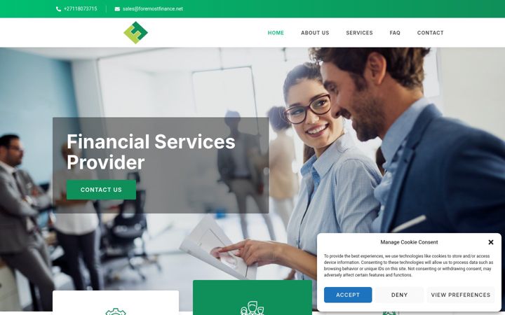 Képernyőkép: foremostfinance.net