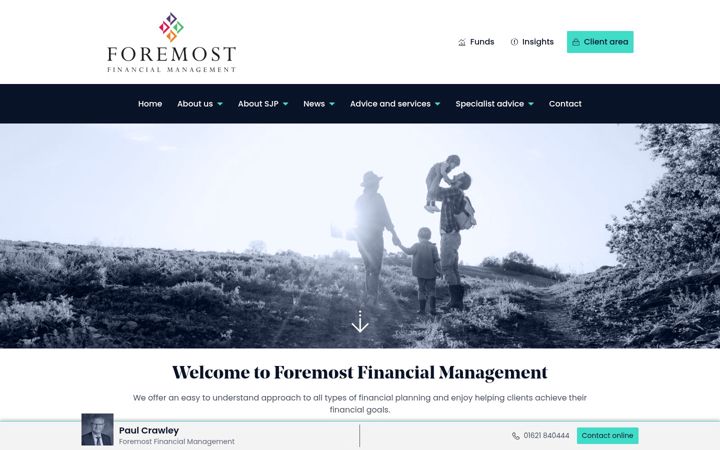 Képernyőkép: foremostfinancial.net