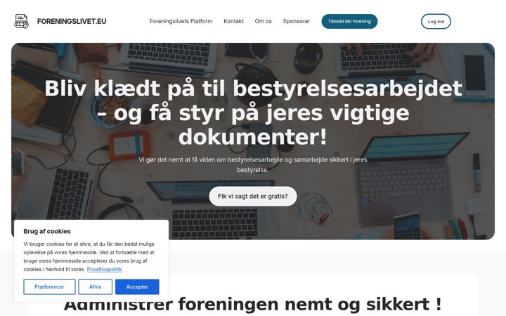 Screenshot of foreningslivet.eu
