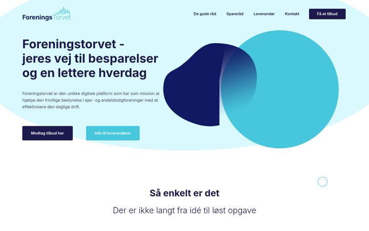 Screenshot of foreningstorvet.dk