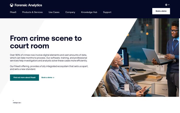 Screenshot of forensicanalytics.io