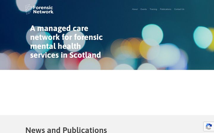 Screenshot of forensicnetwork.scot.nhs.uk